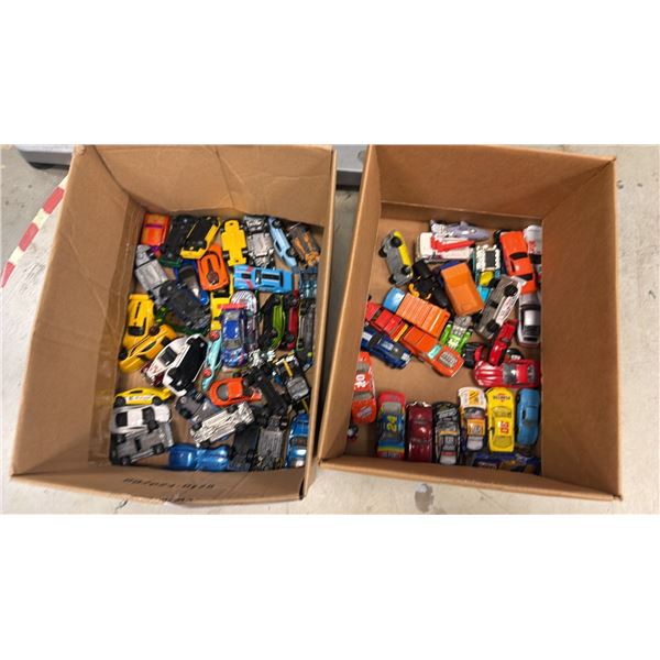 2 BOXES OF ASSORTED HOT WHEELS CARS