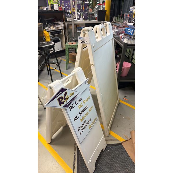2 A-FRAME SIGNS