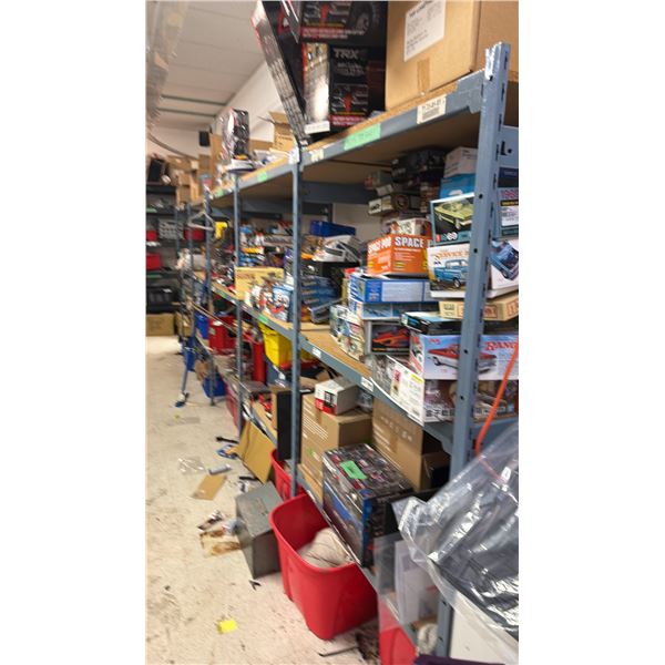 5-BAYS OF EZ-RECT SHELVING *CONTENTS NOT INCLUDED* LAST DAY REMOVAL