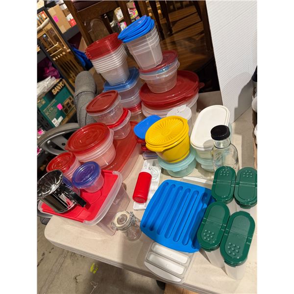 Reusable kitchen, containers, Tupperware, and Rubbermaid and other