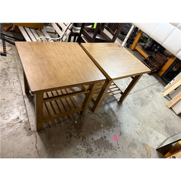Air of side tables measures 24" x 24" x 24" tall