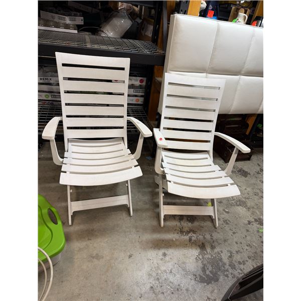 Adjustable garden chairs folding