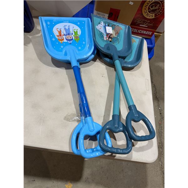 4 kids shovels