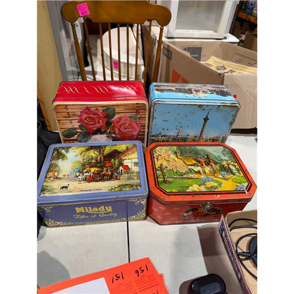 Vintage tins
