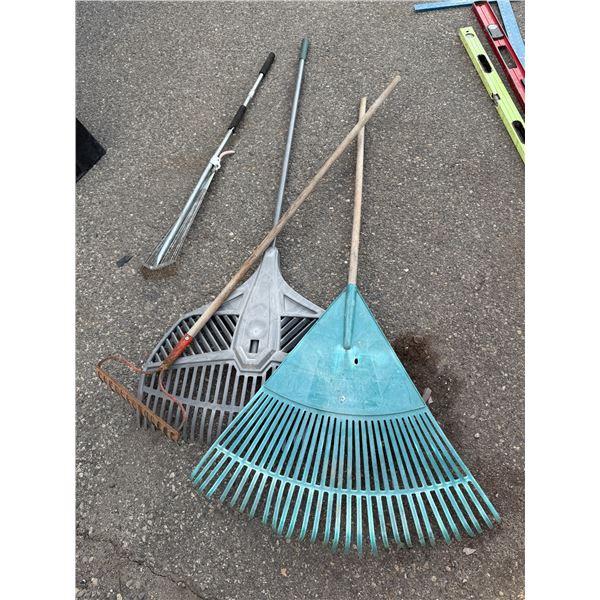 Assorted rakes
