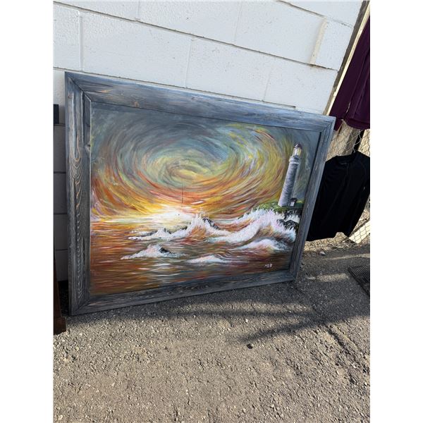 Artwork measures 53 1/2" x 40