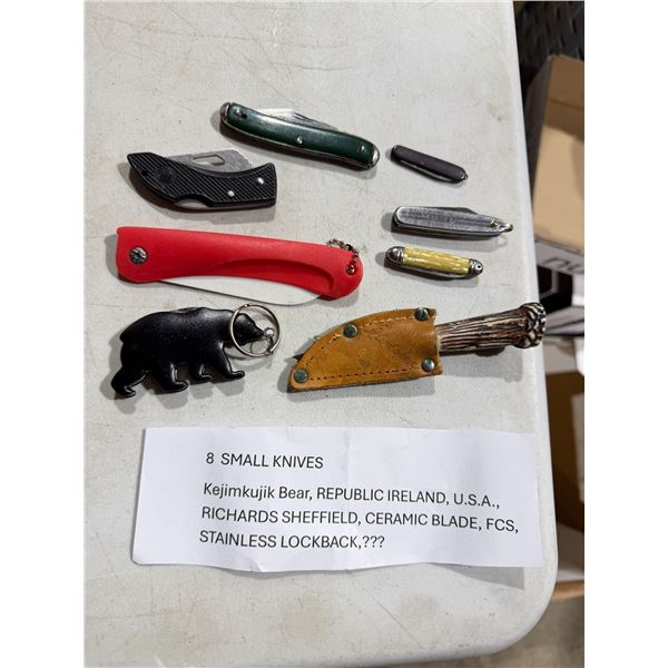 Eight small knives