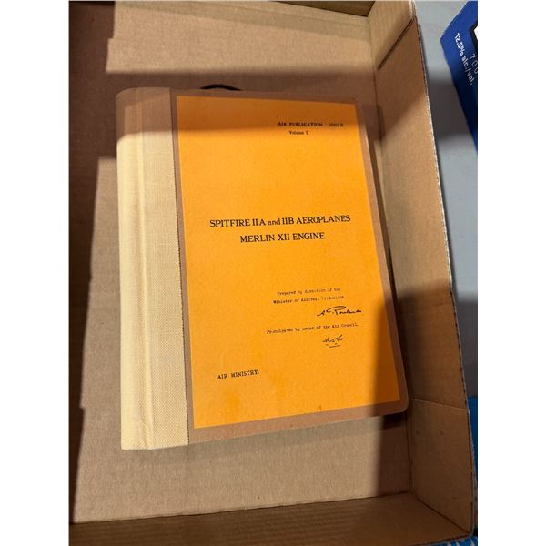 Spitfire and airplane Merlin X11 engine book