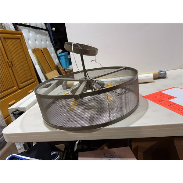 Modern light fixture with bulbs