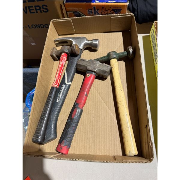 Assorted hammers
