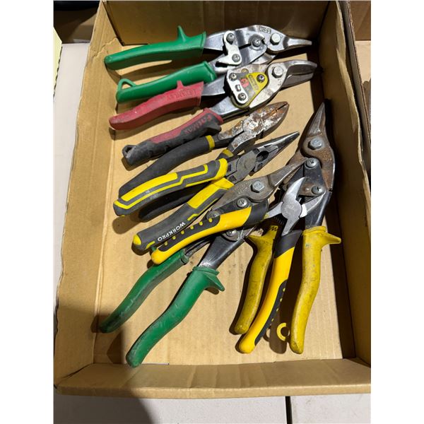 Assorted cutting tools and pliers