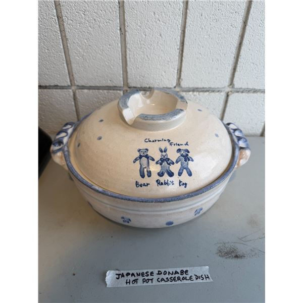 Japanese DONABE hot pot casserole dish