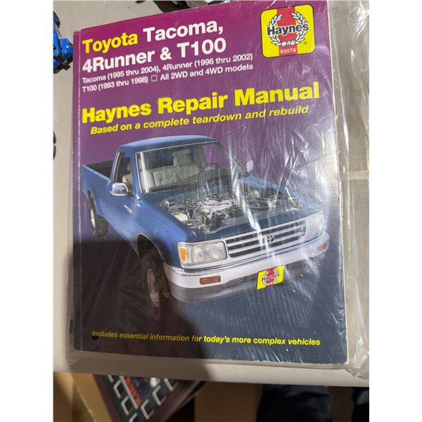HAYNES repair manual Toyota Tacoma forerunner and T 100