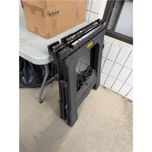 2 Stanley sawhorses