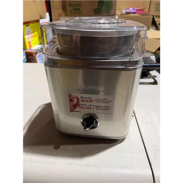 Cuisine art 2 quart frozen yogurt – sorbet and ice cream make