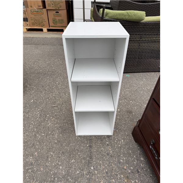 Shelf unit measures 12" x 12" inches x 31 1/2"