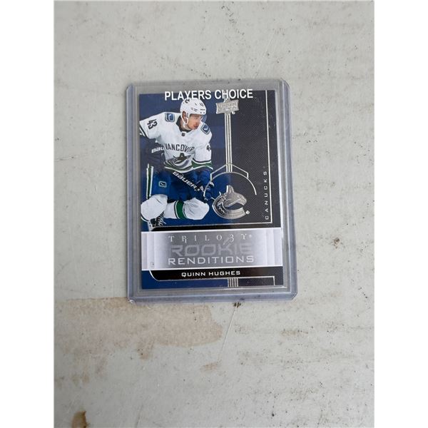 Quinn Hughes rookie card