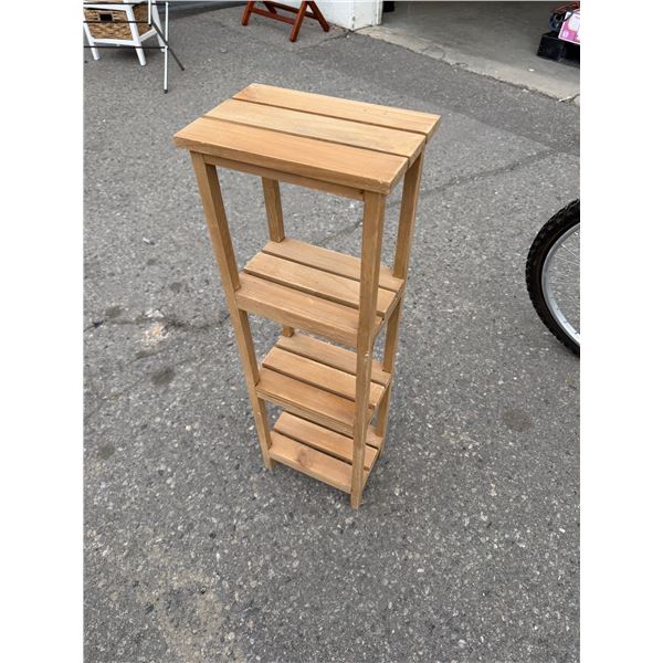 Small shelf measures 10" x 7" x 32" tall