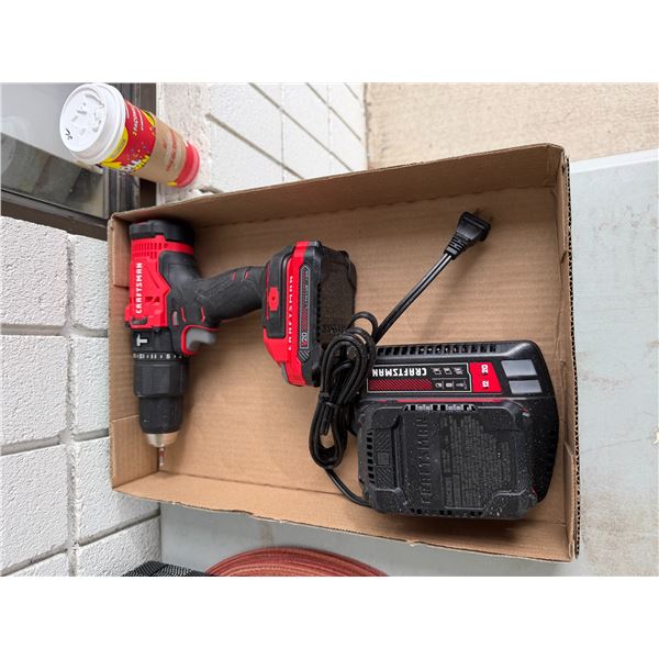 Craftsman drill with charger and battery