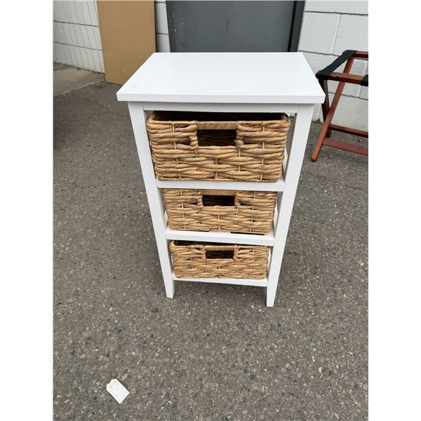 Storage shelf measures 15" x 12" x 28" tall