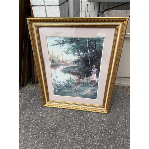 Framed artwork measures 26 1/2" x 32