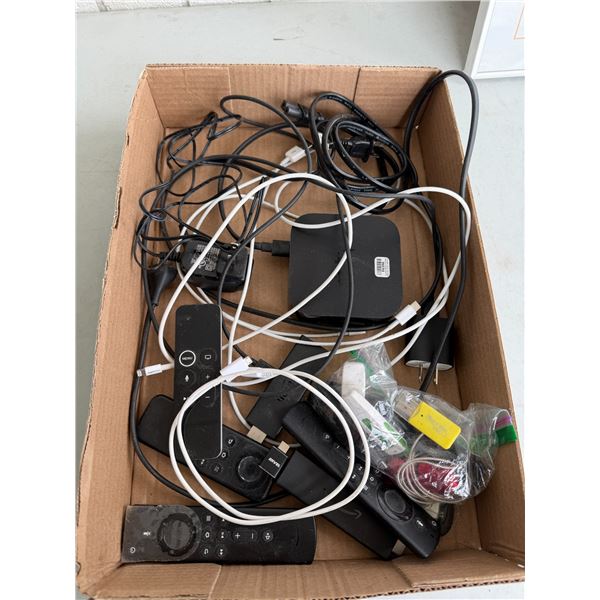 Apple TV box and other items