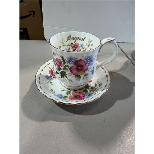 Royal, Albert, August, teacup and saucer