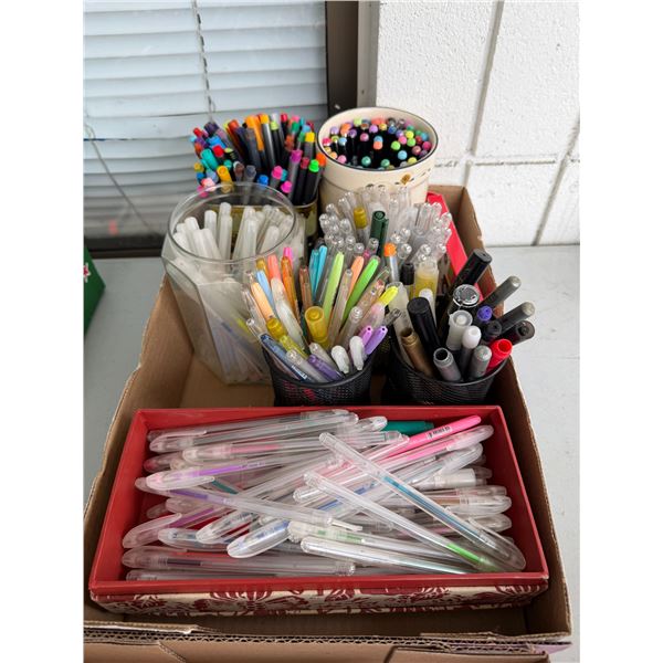 Assorted pens