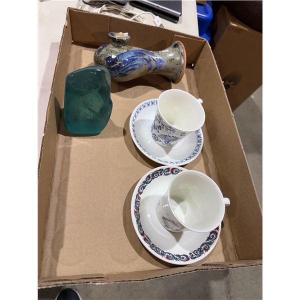 Home decor and cups and saucers