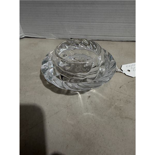 Vintage crystal candy/candle dish