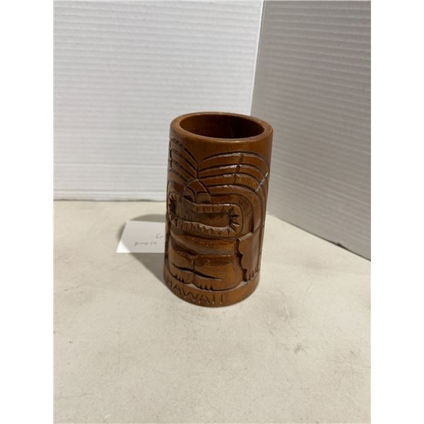 IOLANI Wood Tiki mug, Hawaii