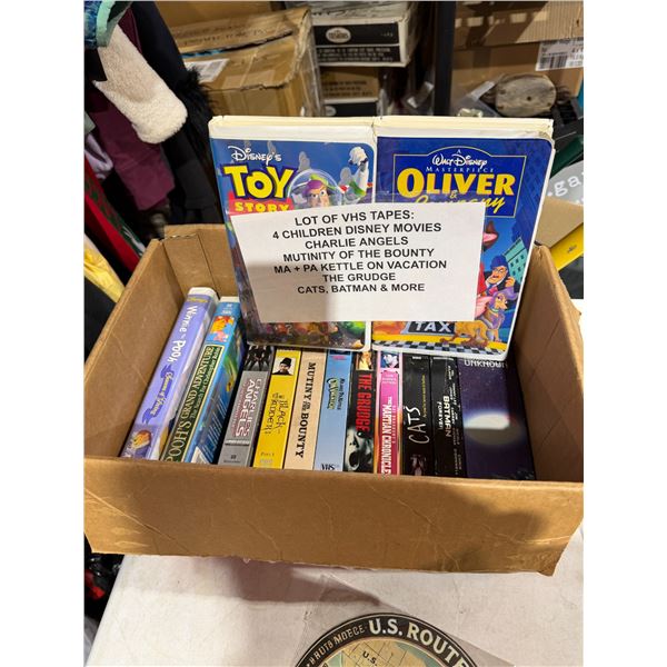 Lot of VHS tapes