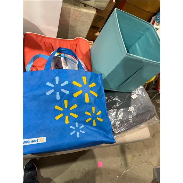 Assorted reusable bags
