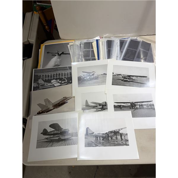 Assorted airplane pictures and slides for time