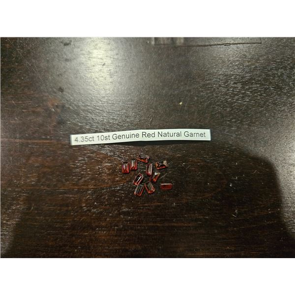 4.35ct 10 Genuine Red Natural Garnet gemstones