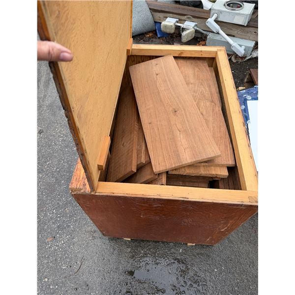 wood crate with wood