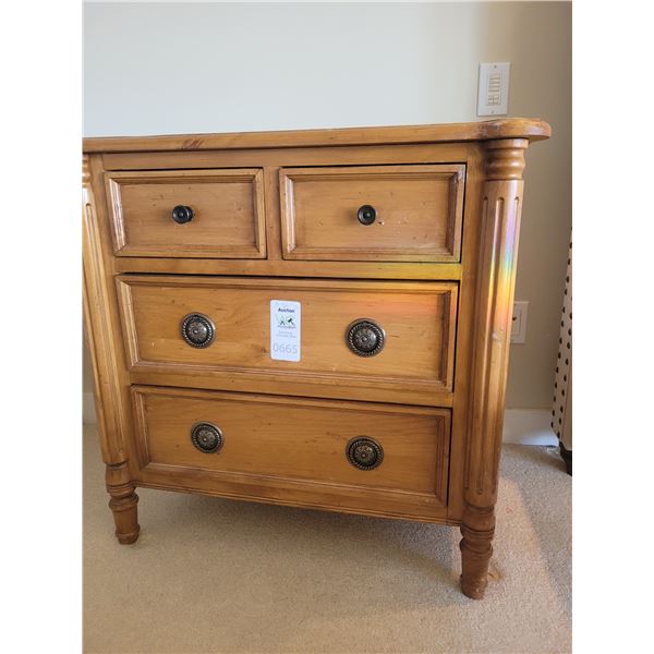 Vintage Wood nightstand Cat C