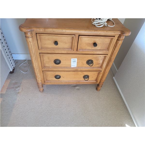 Vintage Wood nightstand Cat C