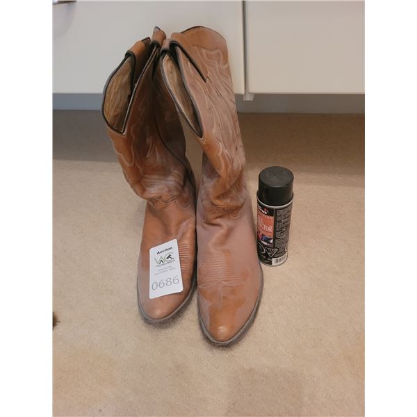 Leather Cowboy Boots Cat A