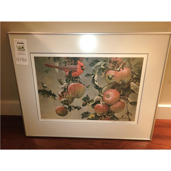 Robert Bateman Cardinal & Wild Apples  B