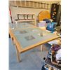 Image 2 : Glass & Beach Wood Table C