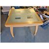 Image 5 : Glass & Beach Wood Table C