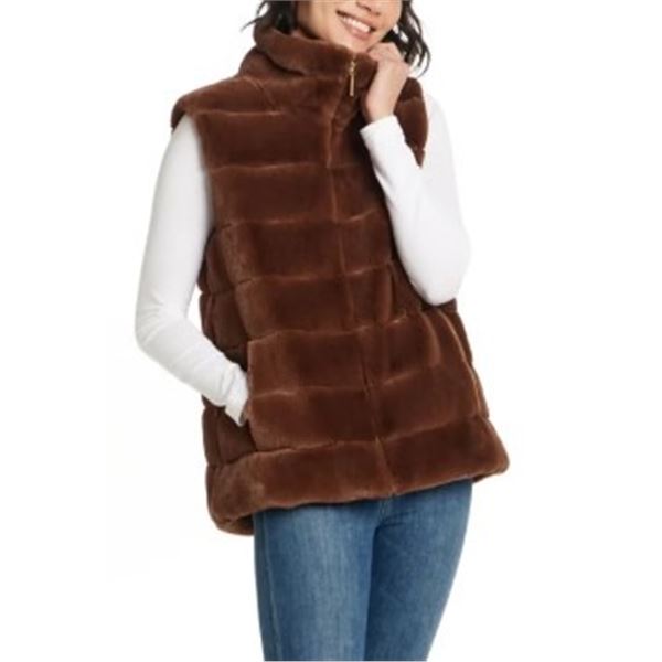 NEW WEATHERPROOF WOMEN'S FAUX FUR VEST SIZE XL