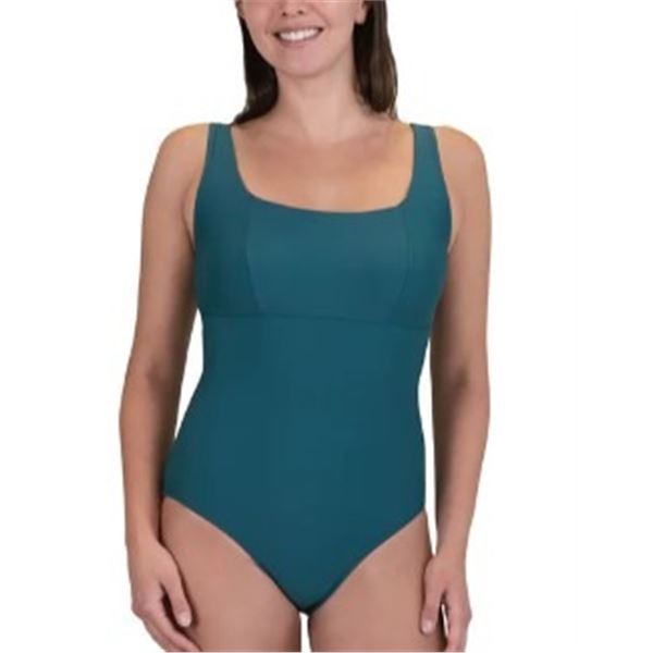 NEW ROOTS 4-WAY STRETCH ONE PIECE BATHING SUIT SZ8
