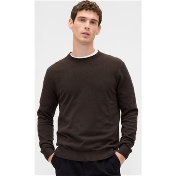NEW GAP MEN'S BROWN KNIT SWEATER SIZE MEDIUM