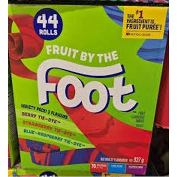 BAG OF 43 ROLLS FRUIT BY THE FOOT FRUIT SNACKS
