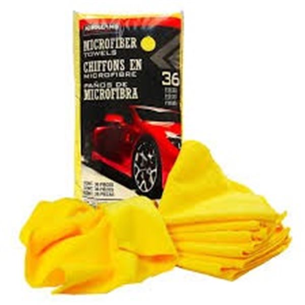 NEW W BAG 36 PIECES MICROFIBER TOWELS