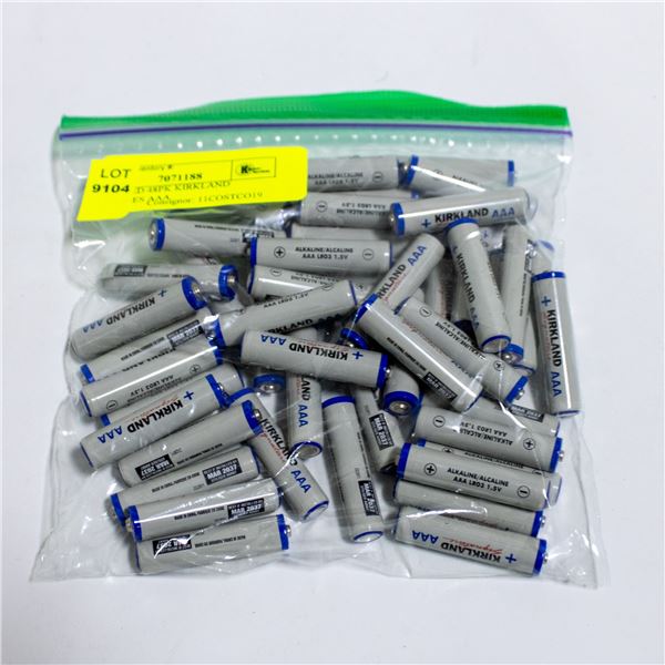 REPACKED 48PK KIRKLAND BATTERIES AAA