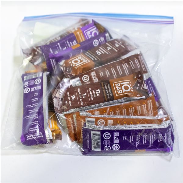 REPACKED 18 X 45G IQ BAR PROTEIN BAR VARIETY PACK