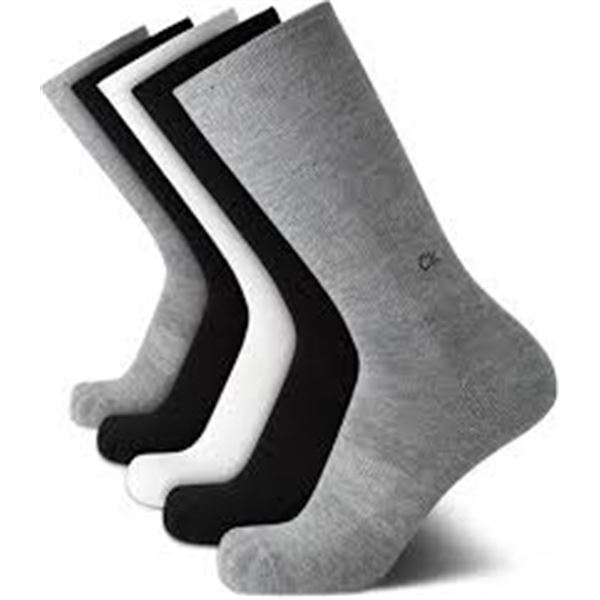 NEW CALVIN KLEIN 6 PAIRS MENS CREW SOCKS SIZE 7-12